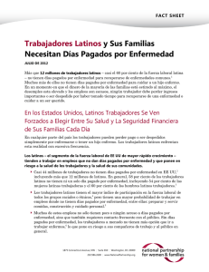Trabajadores Latinos y Sus Familias Necesitan Días Pagados por