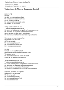 Traducciones Rihanna - Desperado, Español - Lyrics