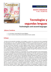 Tecnologías y segundas lenguas