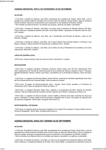 Agenda municipal - Ayuntamiento de Valencia