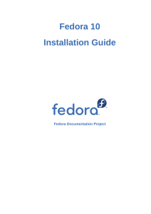 Installation Guide - Fedora Documentation