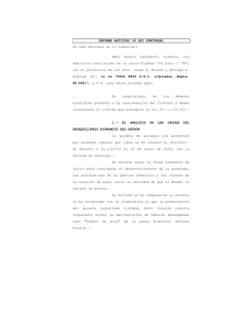 INFORME ARTICULO 39 LEY CONCURSAL Sr.Juez Nacional en lo