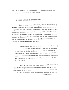 analisis conductual al area clinica. a) _breve