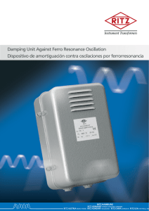 Damping Unit Against Ferro Resonance Oscillation Dispositivo de