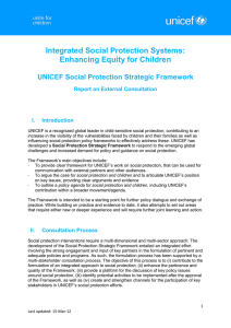 Integrated Social Protection Systems: Enhancing Equity for Children
