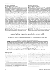 Alcohol e ictus isquémico: asociación controvertida