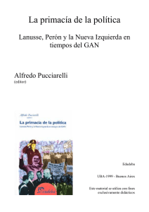 La primacía de la política