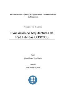 Evaluación de Arquitecturas de Red Híbridas OBS