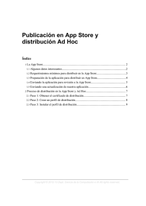 Publicación en App Store y distribución Ad Hoc