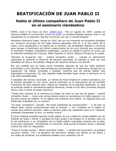 BEATIFICACIÓN DE JUAN PABLO II