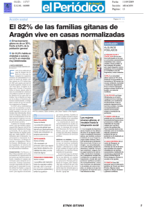 El 82% de las familias gitanas de Aragón vive en casas normalizadas