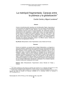La metrópoli fragmentada. Caracas entre la