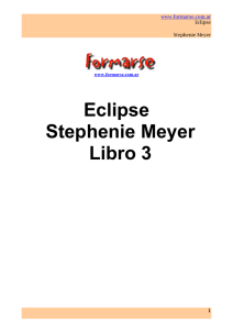 Eclipse Stephenie Meyer Libro 3 - Instituto de Desarrollo Urbano