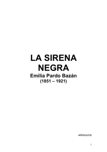 Pardo Bazan, Emilia, LA SIRENA NEGRA