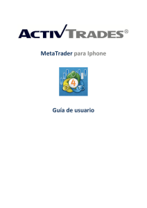 MetaTrader para Iphone Guía de usuario