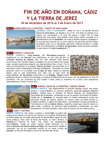 Fin de Año en Doñana, Cádiz y la tierra de Jerez