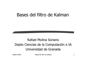 Bases del filtro de Kalman - Departamento de Ciencias de la
