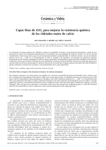 Capas finas de ZrO2 para mejorar la resistencia química de los