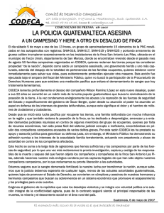 la policia guatemalteca asesina