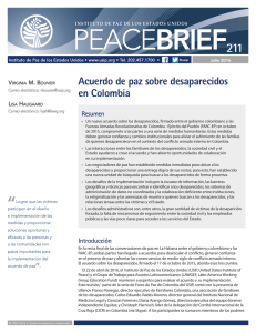 Acuerdo de paz sobre desaparecidos en Colombia