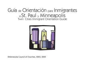 Guía de Orientación para Inmigrantes a St. Paul y Minneapolis