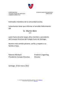 Sr. Martin Böni - Colegio Suizo de Santiago