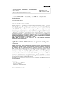 La norma ISO 15489-1 en alemán y español: una comparación