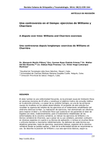 Una controversia en el tiempo: ejercicios de Williams y Charriere