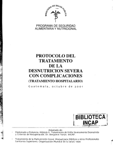 casos de desnutrición severa - Centro de Conocimiento en Salud