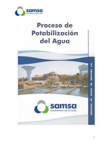 Proceso de potabilización del agua