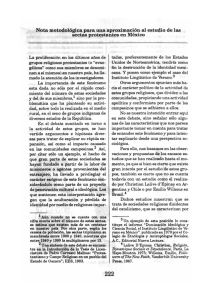 Nota metodológica para una aproximación al estudio de las sectas