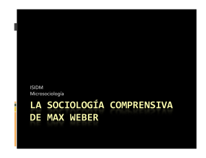 la sociología comprensiva de max weber