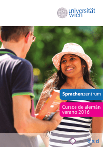 Cursos de alemán verano 2016 - Sprachenzentrum Universität Wien