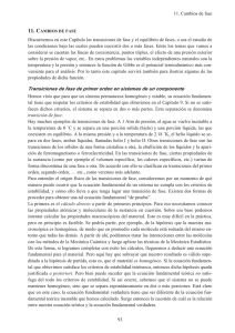 11. Cambios de fase 93 Discutiremos en este Capítulo las