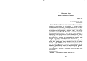 «Matan a un niño» Muerte e infancia en Blanch0t