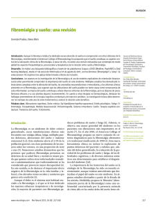 Fibromialgia y sueño: una revisión