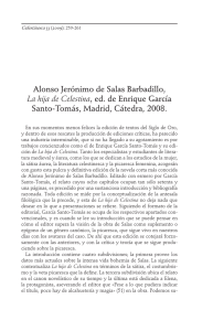Alonso Jerónimo de Salas Barbadillo, La hija de Celestina, ed. de