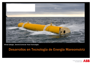 Desarrollos en Tecnología de Energía Mareomotriz