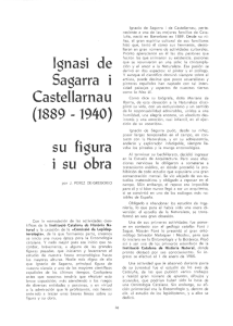 Ignasi de Sagarra i Castellarnau (1889 -1940) su figura i su
