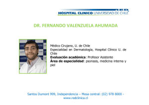 dr. fernando valenzuela ahumada - Hospital Clínico Universidad de