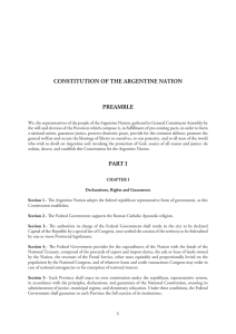 Constitution of the Argentine Nation