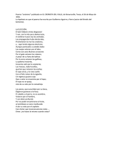 Poema “anónimo” publicado en EL CRONISTA DEL VALLE, de