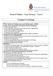 Parent Planner Nursery Term 1
