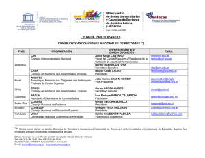 Lista de participantes