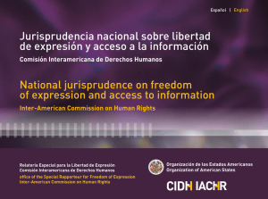 Jurisprudencia nacional sobre libertad de expresión y acceso a la