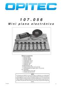 Mini piano electrónico