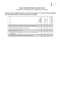 ESCALA DE SATISFACCIÓN CON LA VIDA (SWLS) (Diener et al