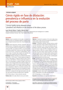 Cérvix rígido en fase de dilatación: prevalencia e influencia en la