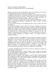 HERMES TRISMEGISTO - 2 / GRAN LOGIA OCCIDENTAL DEL PERU