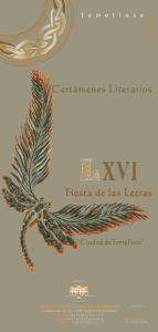 bases literarias 2016 - Web del Ayuntamiento de Tomelloso